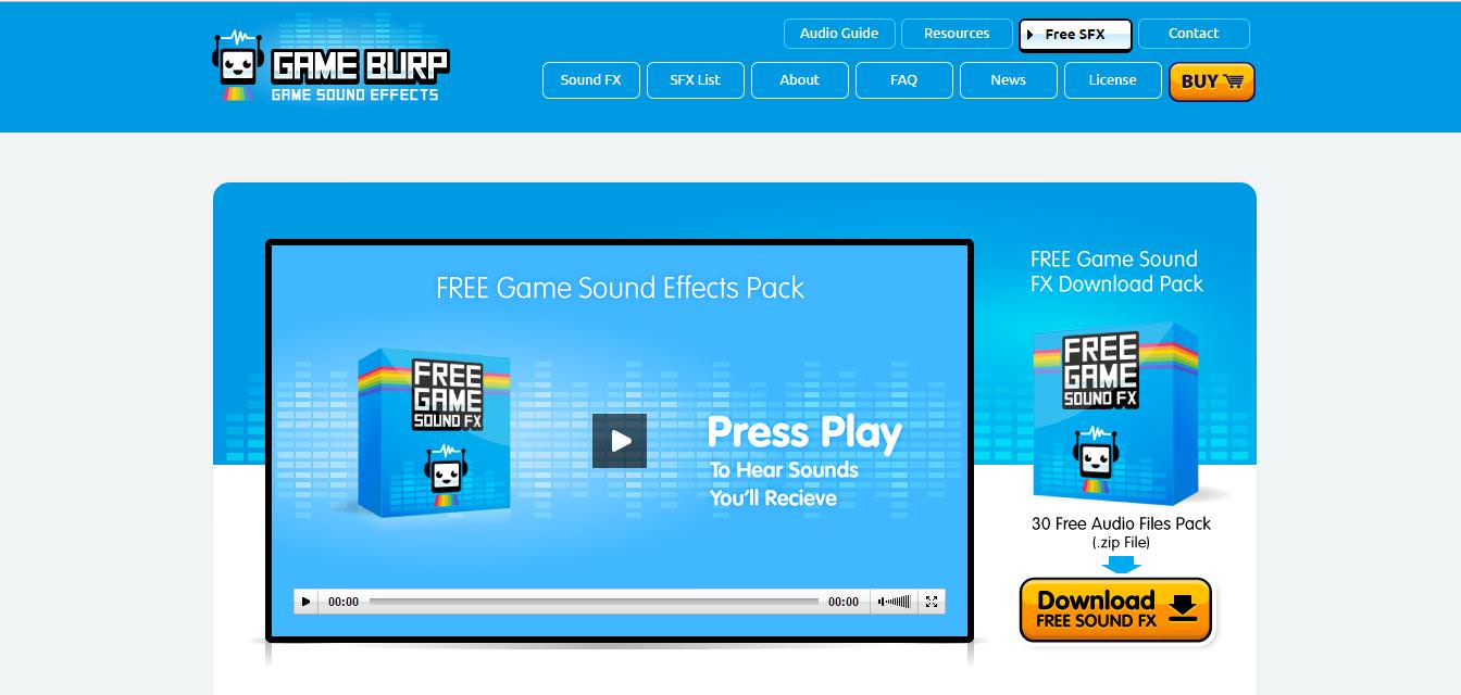free sound effects pack games