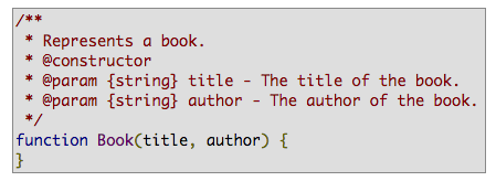 JSDoc Example 1