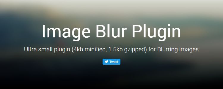 Image Blur Plugin Ultra Small jQuery Plugin Blurring Images