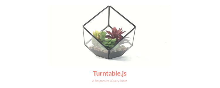 Turntable.js responsive jQuery slider rotate through list of images