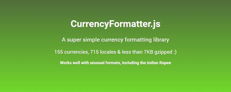 CurrencyFormatter.js free javascript
