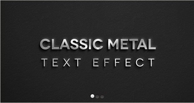 Classic Metal Psd Text Effect