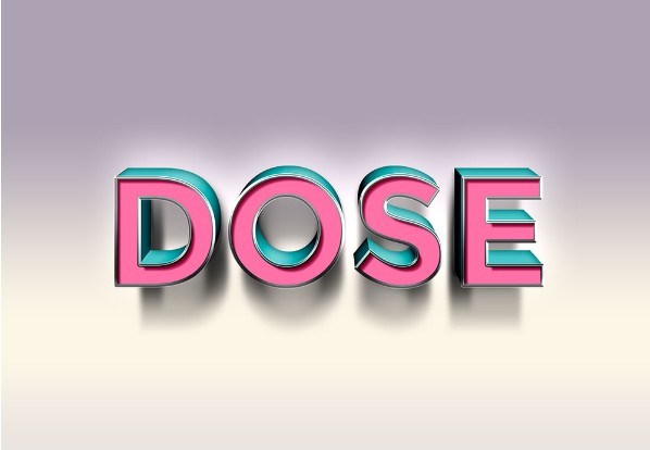 Dose Text Effect PSD