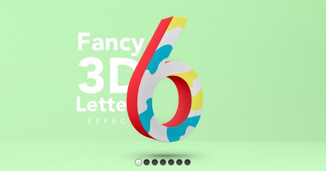 Fancy 3D Letter Psd Text Effect