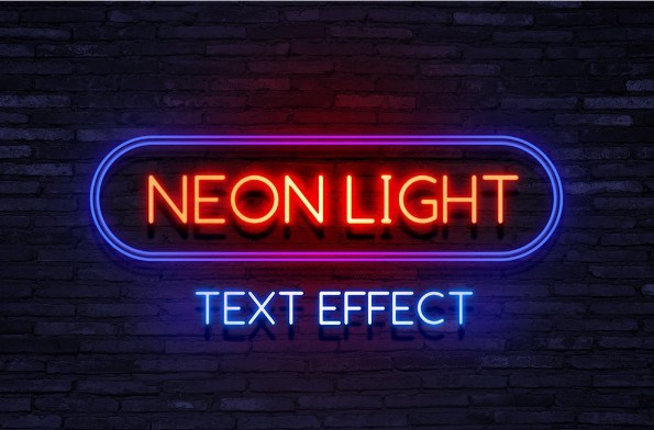 Neon Light Text Effect