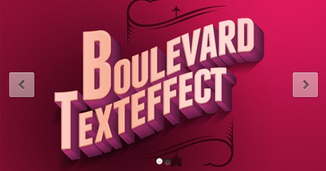 Psd Boulevard Retro Text Effect
