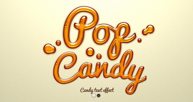 Psd Candy Text Effect